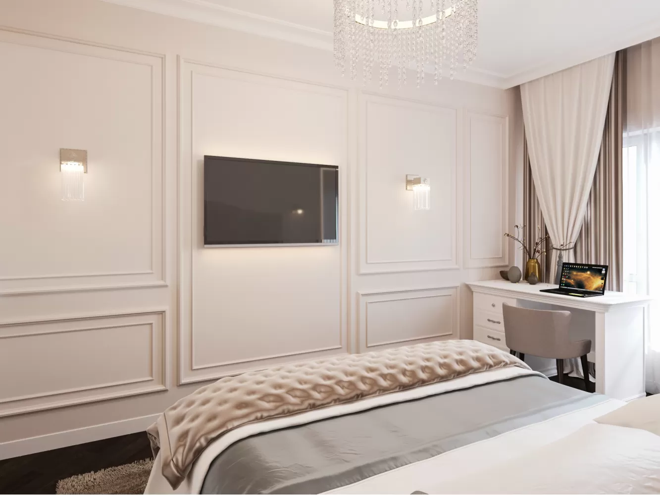 Дитяча в дизайн-проекті 3-кімнатної квартири ЖК Аметист – 84м.кв. - BoDesign