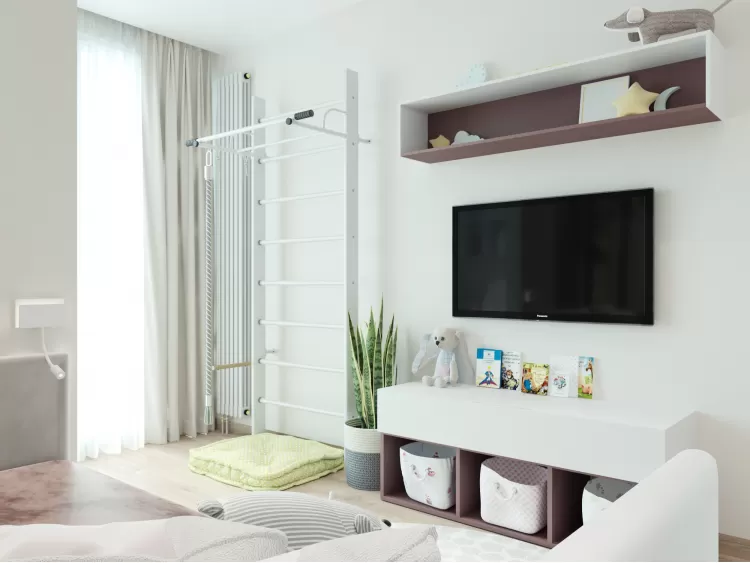 Детская в дизайн-проекте 2-комнатной квартиры ЖК Город Цветов — BoDesign