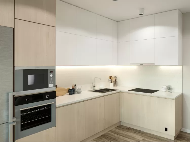 Кухняв дизайн-проекте  квартиры в ЖК Соломенский  — BoDesign