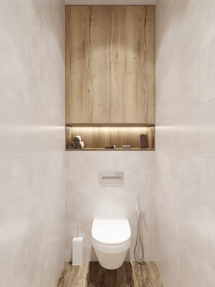 Санвузол в дизайн-проекті квартири в ЖК Солом'янський — BoDesign