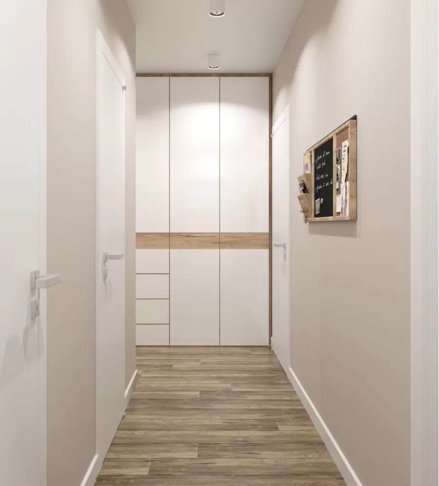 Коридор в дизайн-проекті квартири в ЖК Солом'янський — BoDesign