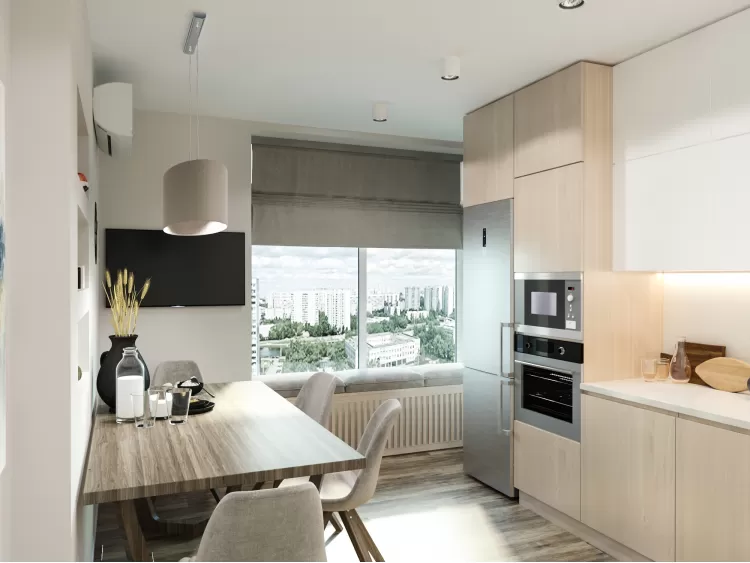 Кухняв дизайн-проекте  квартиры в ЖК Соломенский  — BoDesign