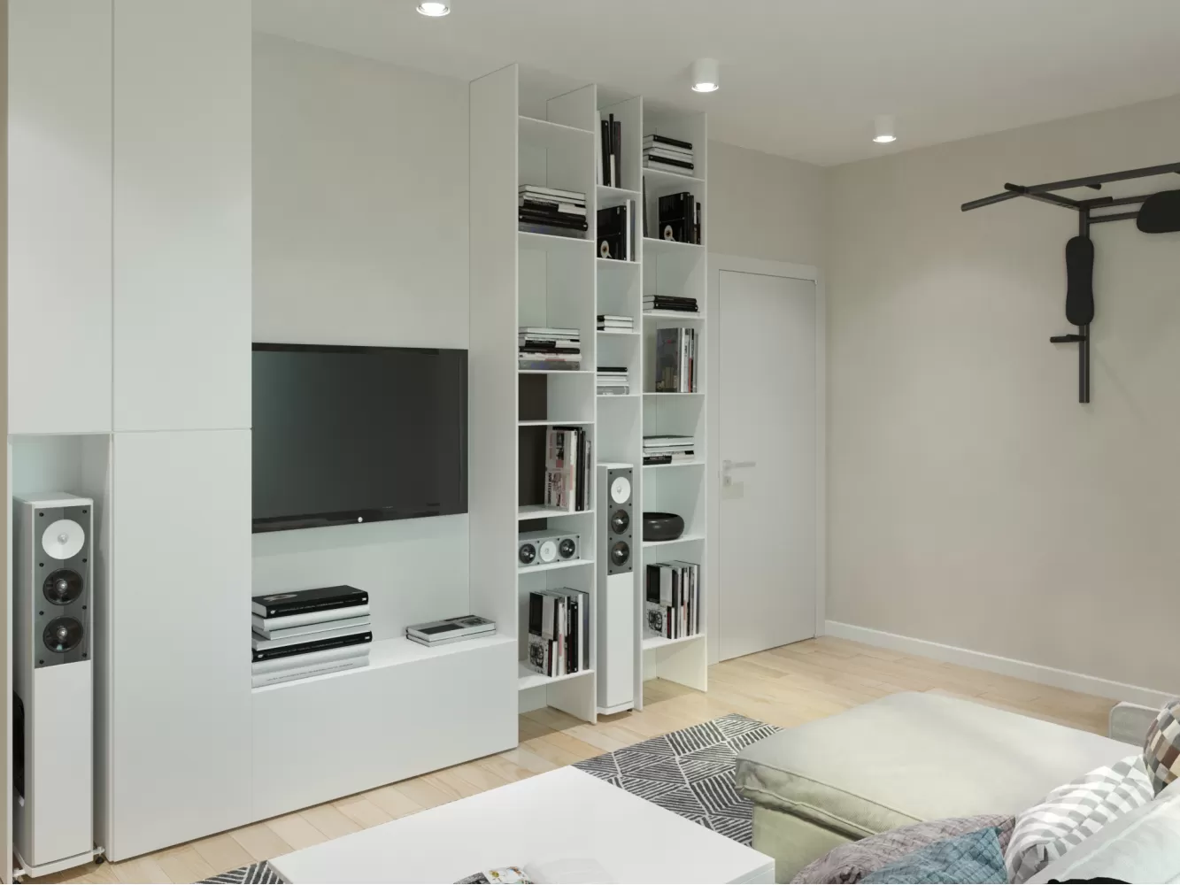 Вітальня в дизайн-проекті квартири в ЖК Солом'янський — BoDesign