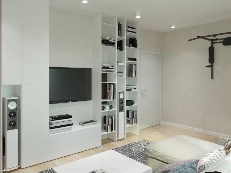 Вітальня в дизайн-проекті квартири в ЖК Солом'янський — BoDesign