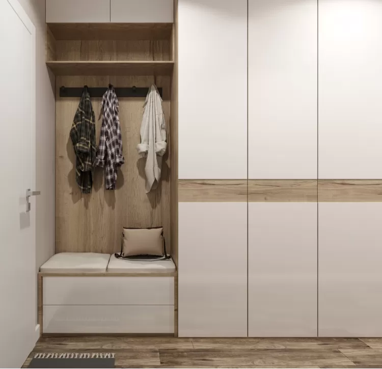 Коридор в дизайн-проекті квартири в ЖК Солом'янський — BoDesign