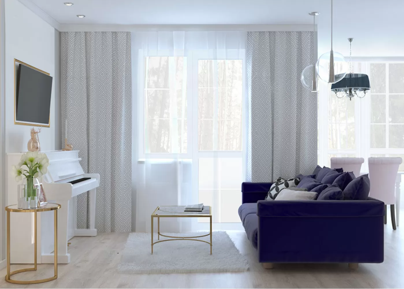 Гостиная – отличное фото идеи для ремонта № 2442