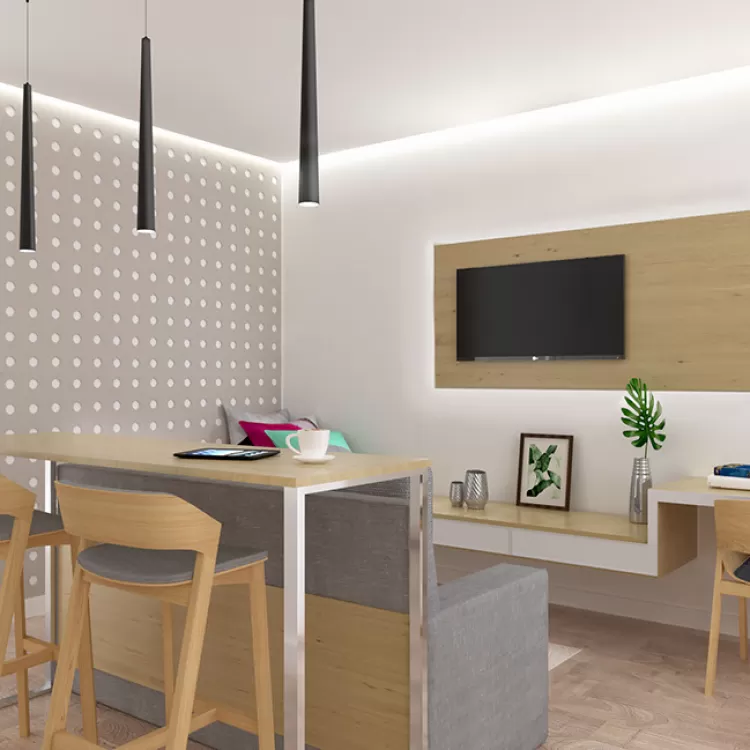 Кухня-гостиная – качественное фото идеи для ремонта № 2492