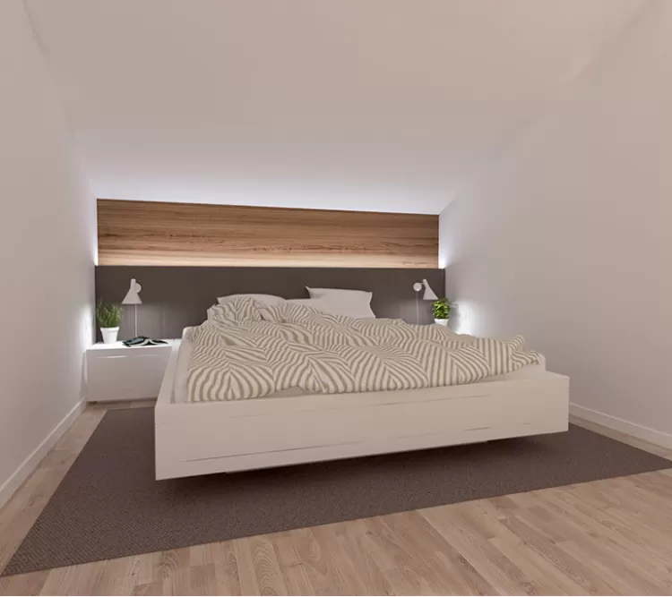 Спальня 2 – оригінальне фото тренд дизайну № 2485