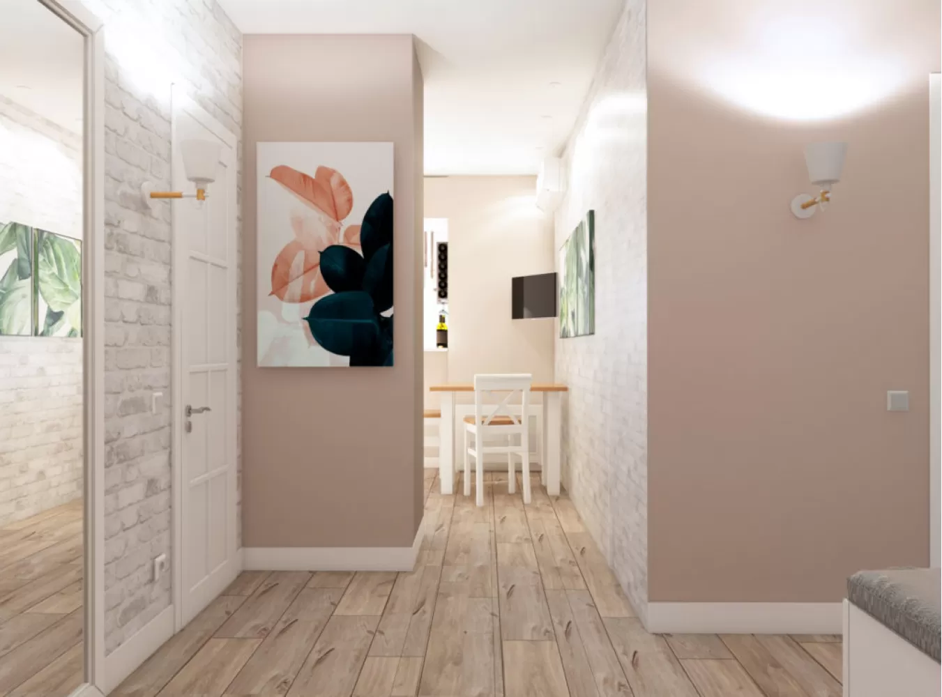 Передпокій — Дизайн-проект квартири, вул. Теодора Драйзера – 75 м.кв. - студія дизайну Challenge Design