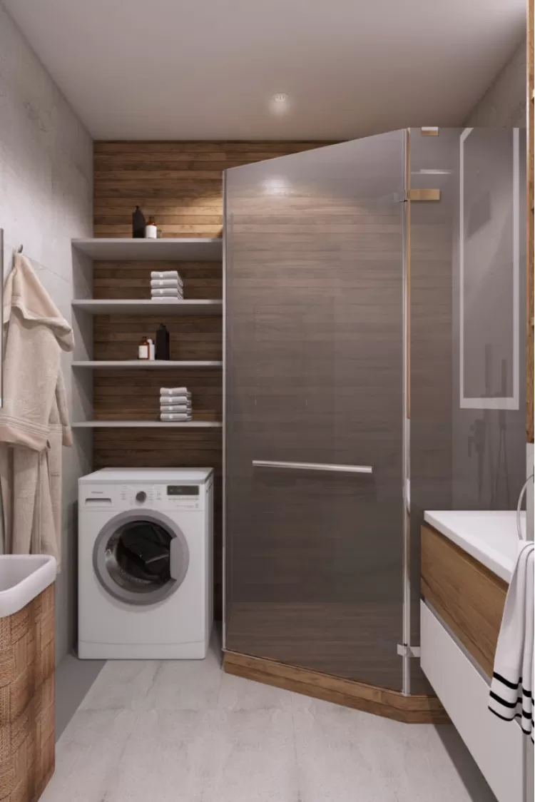 Санузел — Дизайн-проект квартиры, ул.  Теодора Драйзера — 75 м.кв. — студия дизайна Challenge Design — Portes.ua