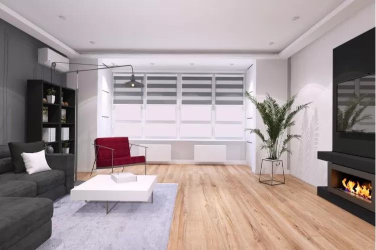 Гостиная в 4-комнатной квартире в ЖК Парковый — 138м.кв. — Challenge Design