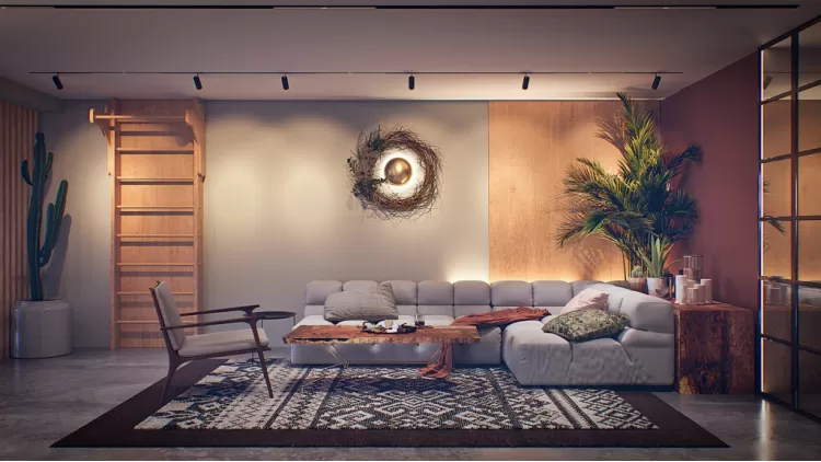 Гостиная-студия в дизайн-проекте квартиры— Che*Modan