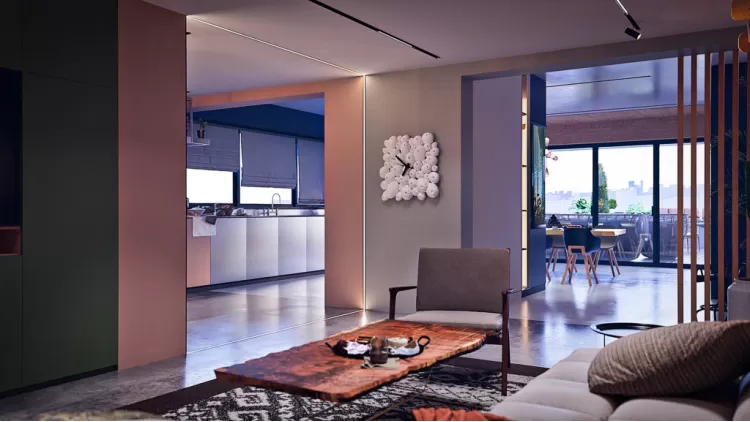 Гостиная-студия в дизайн-проекте квартиры— Che*Modan