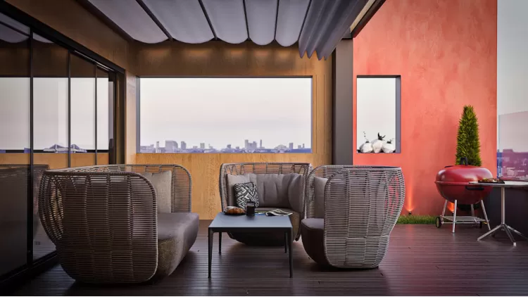 Тераса в дизайн-проекті квартири - Che*Modan