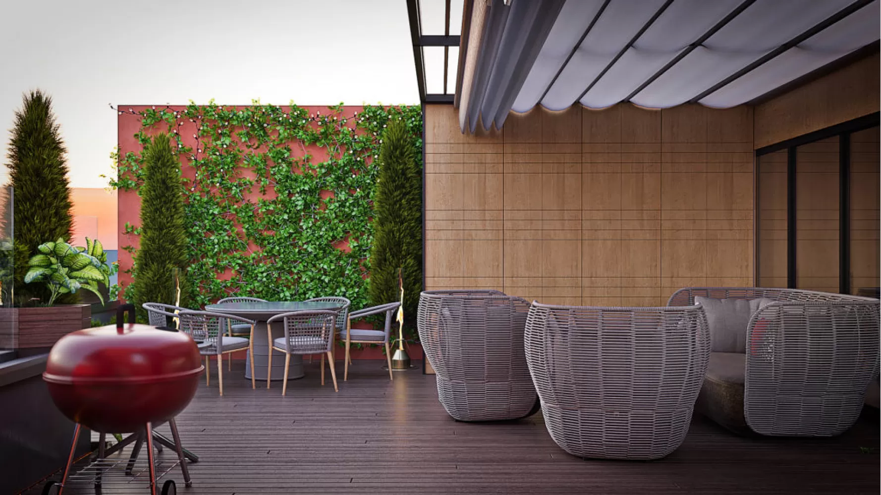 Тераса в дизайн-проекті квартири - Che*Modan