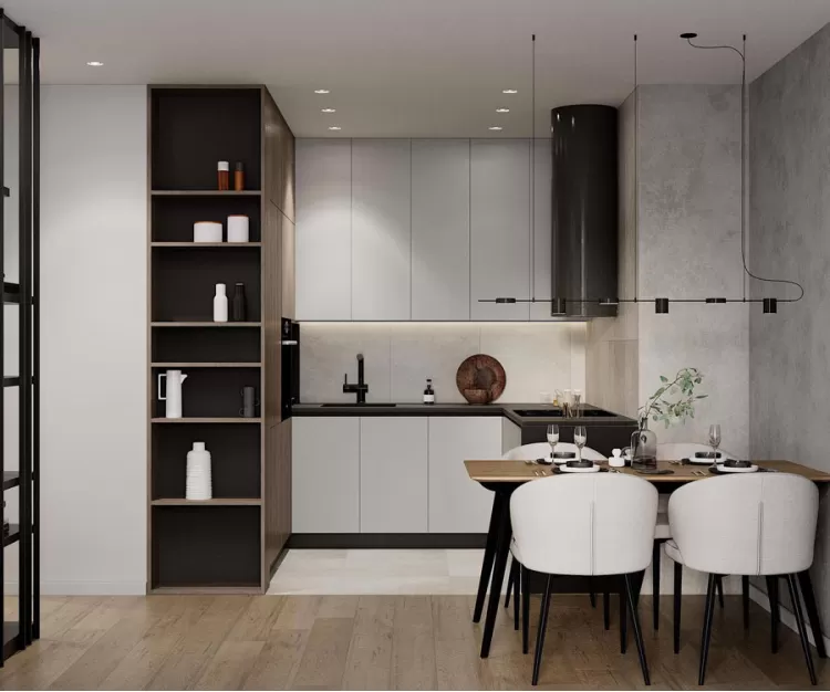 Кухня-гостиная – популярное фото идеи для ремонта № 2354