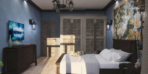 Дизайн-проект квартиры в стиле рустик, 67 м. кв.