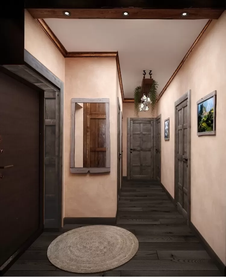 Коридор в дизайн-проекте квартиры 67м.кв. —  студия дизайна HD-DESIGN