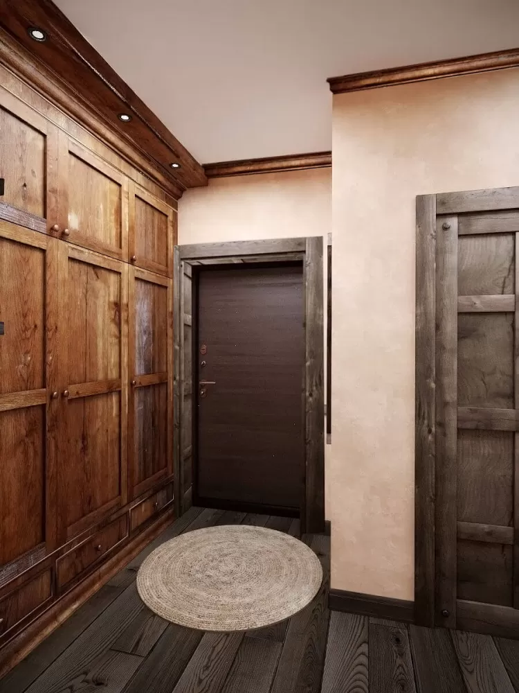 Коридор в дизайн-проекте квартиры 67м.кв. —  студия дизайна HD-DESIGN