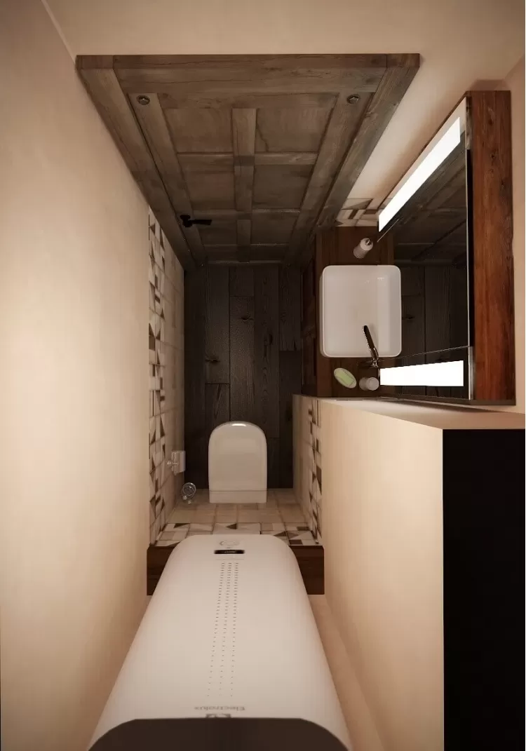 Санвузол в дизайн-проекті квартири 67м.кв. - студія дизайну HD-DESIGN