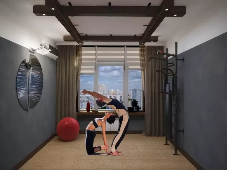 Спортзал в дизайн-проекте квартиры 67м.кв. —  студия дизайна HD-DESIGN