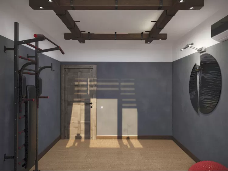 Спортзал в дизайн-проекте квартиры 67м.кв. —  студия дизайна HD-DESIGN
