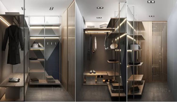 Гардеробна - Дизайн-проект квартири ЖК Hoffmann Haus - 100 м.кв. - He. D Creative Group