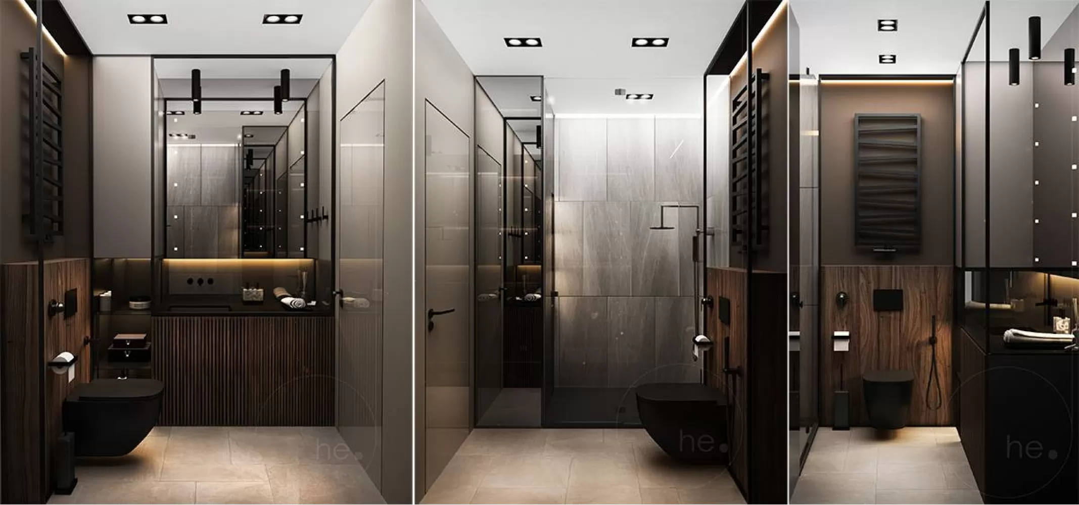 Санузел — Дизайн-проект квартиры ЖК Hoffmann Haus — 100 м.кв — He. D Creative Group