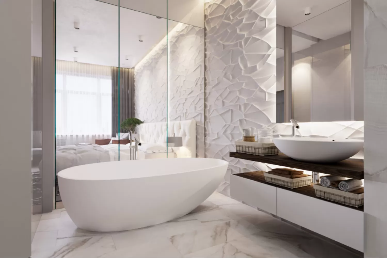 Ванная в дизайн-проекте квартиры на Липках— Che*Modan