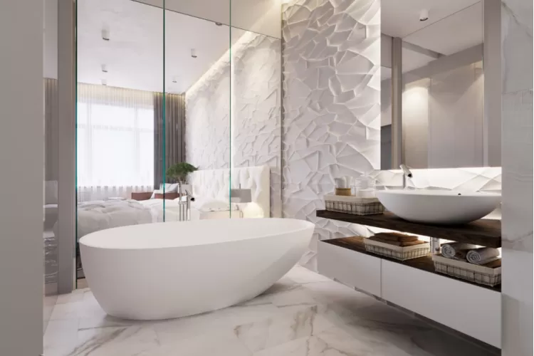 Ванная в дизайн-проекте квартиры на Липках— Che*Modan