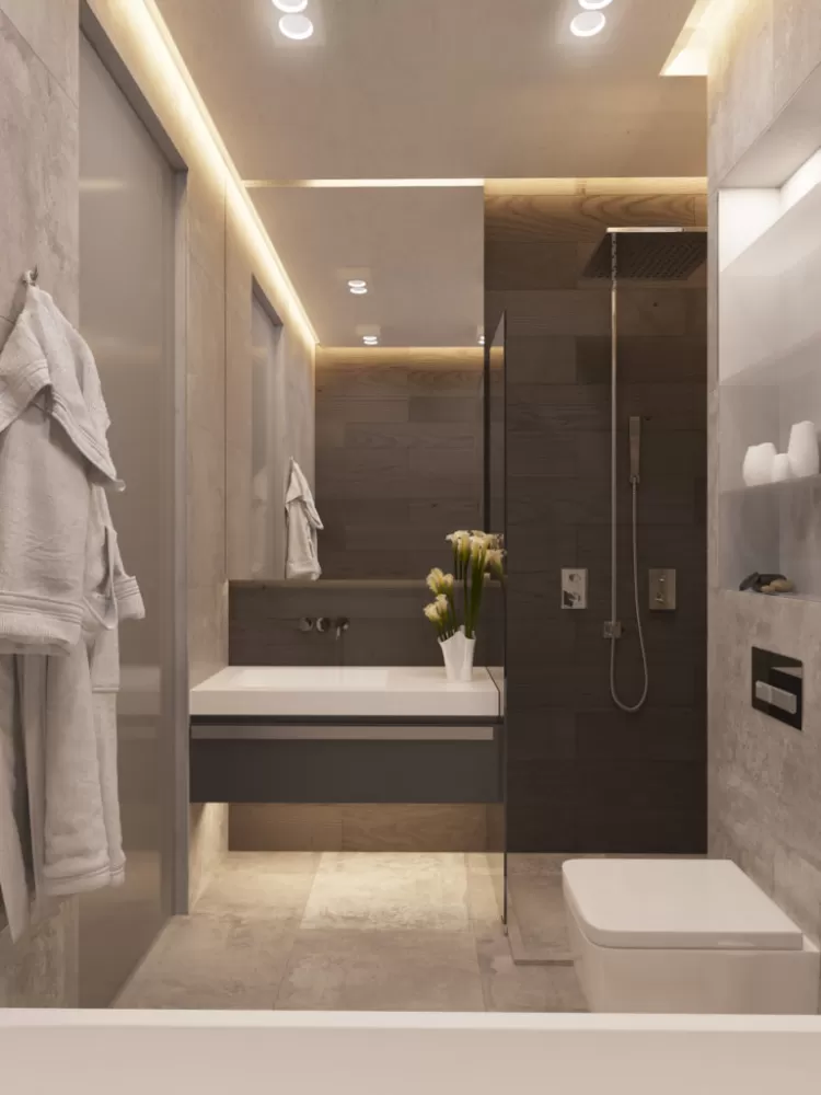 Санвузол в дизайн-проекті квартири на Липках - Che*Modan