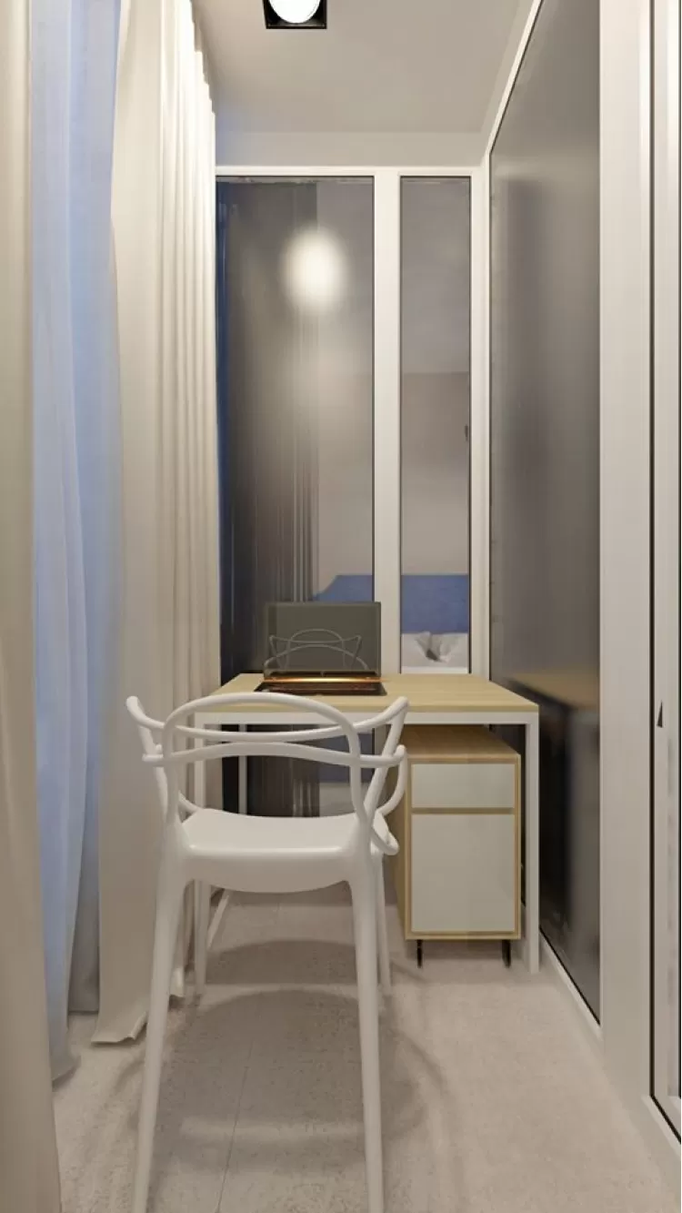 Кабінет в дизайн-проекті квартири-студії ЖК Славутич — InsideOut