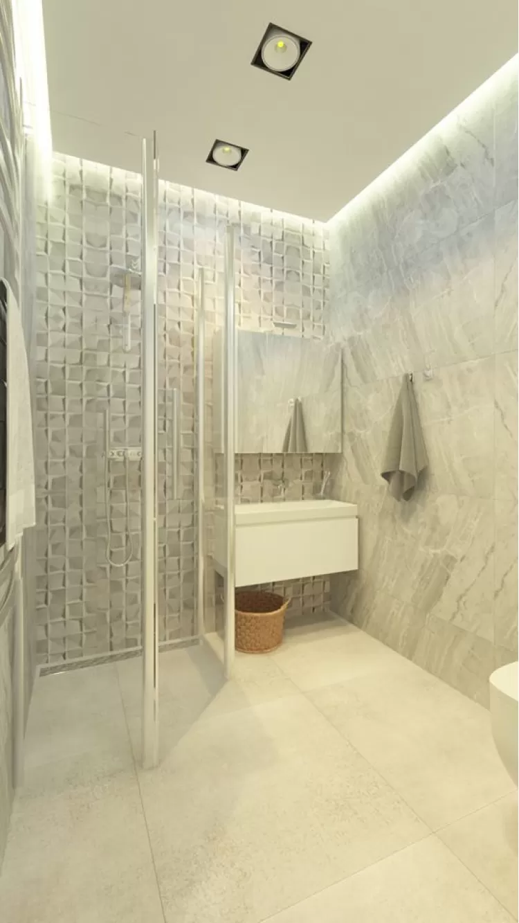 Фото: Ванна – Дизайн-проект квартири-студії у ЖК Славутич – 430