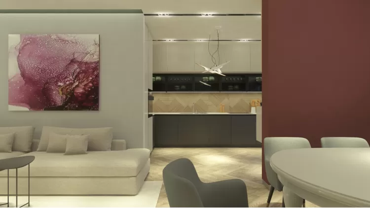 Студия в дизайн-проекте 2-комнатной квартиры ЖК Ярославов Град — InsideOut