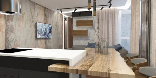 Дизайн-проект квартири-студії у ЖК Зарічний