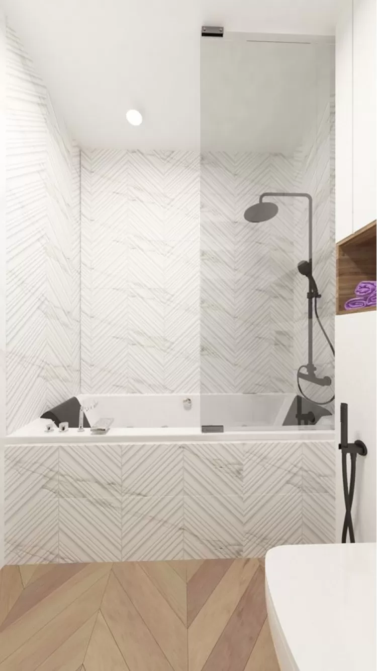 Фотографія: Ванна – Дизайн-проект квартири-студії у ЖК Зарічний – 433