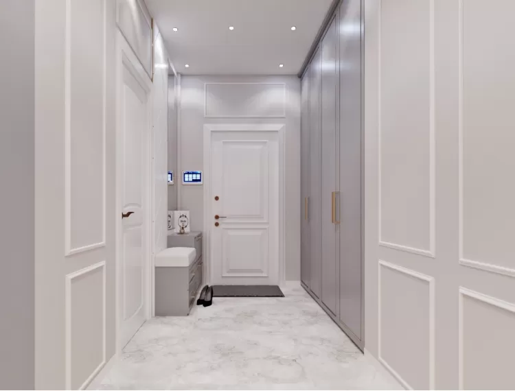 Холл — Дизайн-проект 1-комнатной квартиры в ЖК Манхеттен , 52 м.кв — студия дизайна Inerior12