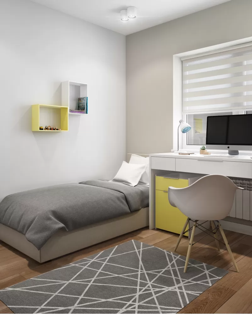 Дитяча - Дизайн-проект котеджу в КМ Зелений Бульвар, 98 м.кв. - Студія дизайну Interior12