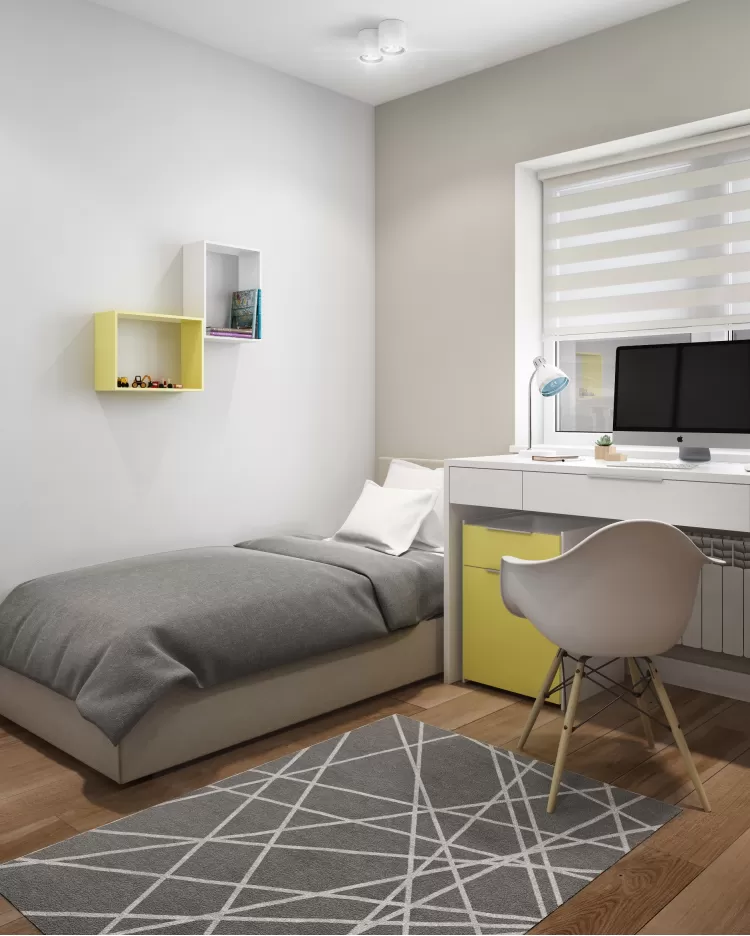 Дитяча - Дизайн-проект котеджу в КМ Зелений Бульвар, 98 м.кв. - Студія дизайну Interior12