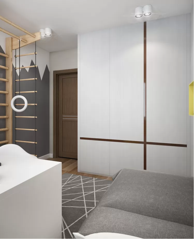 Дитяча - Дизайн-проект котеджу в КМ Зелений Бульвар, 98 м.кв. - Студія дизайну Interior12