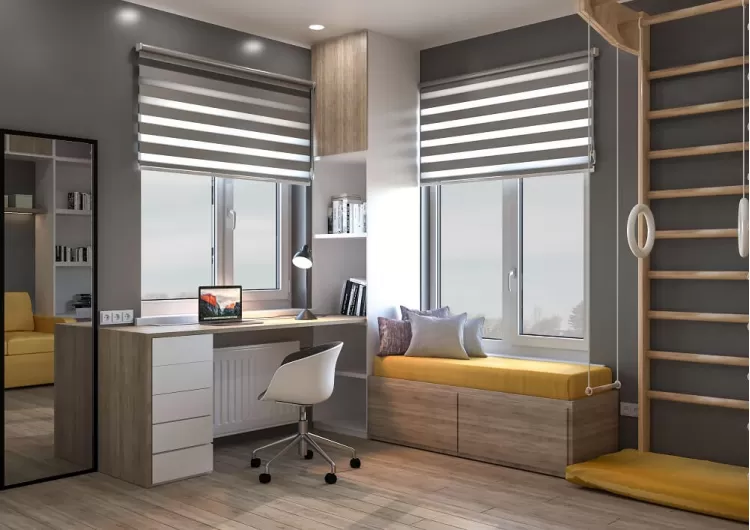 Детская — Дизайн-проект частного дома в стиле лофт, 200 м. кв — студия дизайна Inerior12