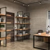 Кабинет — Дизайн-проект частного дома в стиле лофт, 200 м. кв — студия дизайна Inerior12