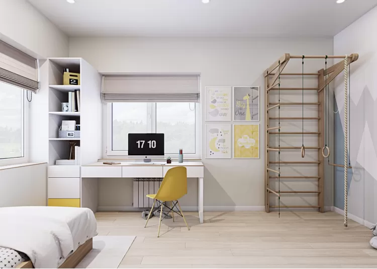 Дитяча-1 - Інтер'єр приватного будинку в сучасному стилі, 180 м.кв - студія дизайну Inerior12