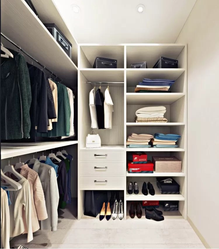 Гардеробна-2 - Інтер'єр приватного будинку в сучасному стилі, 180 м.кв - студія дизайну Inerior12