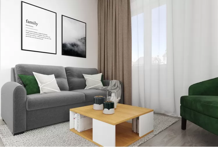 Вітальня - Інтер'єр приватного будинку в сучасному стилі, 180 м.кв - студія дизайну Inerior12