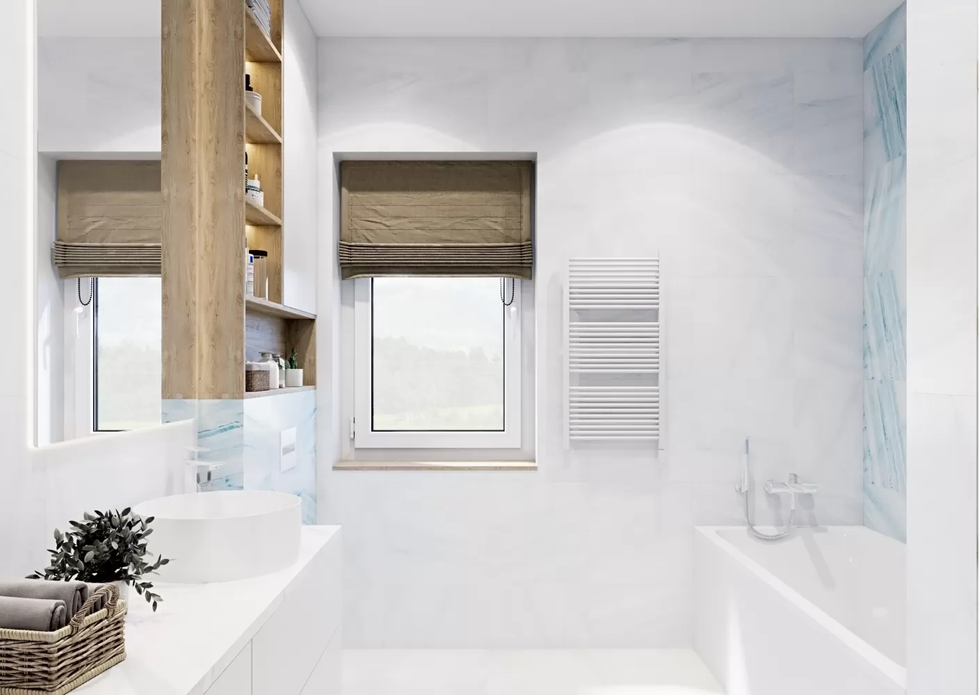 Фото: Санузел – Интерьер частного дома в современном стиле, 180 м.кв – 1388