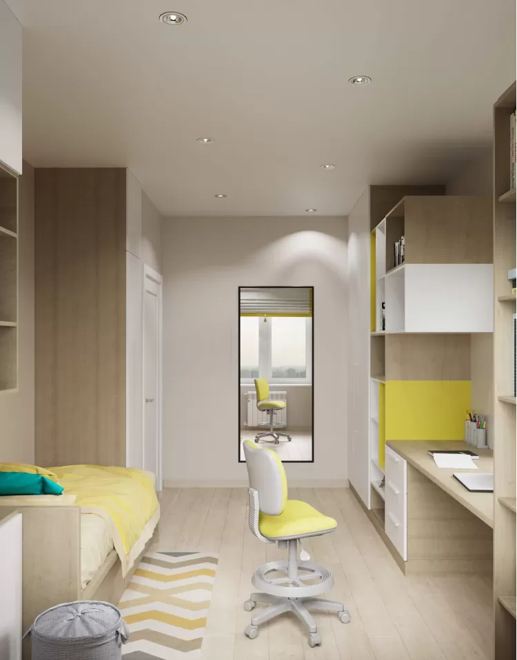 Детская-2 — Интерьер частного дома в современном стиле, 180 м.кв — студия дизайна Inerior12