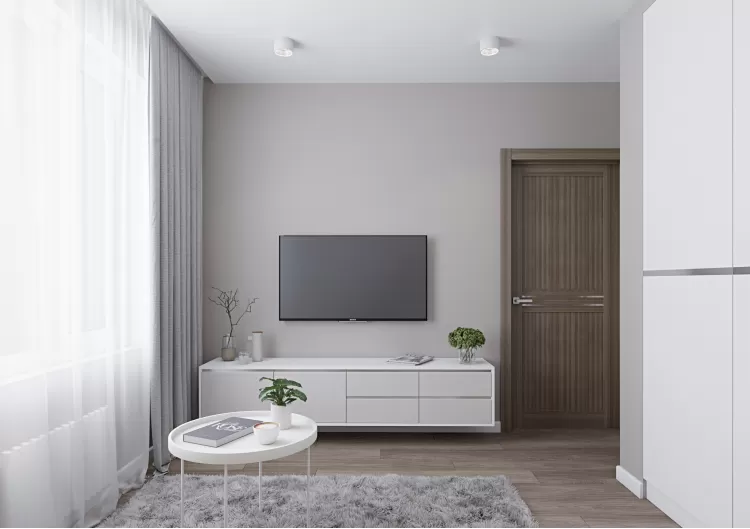 Гостевая комната — Дизайн-проект коттеджа в КГ Зеленый Бульвар, 98 м.кв. — студия дизайна  Interior12 