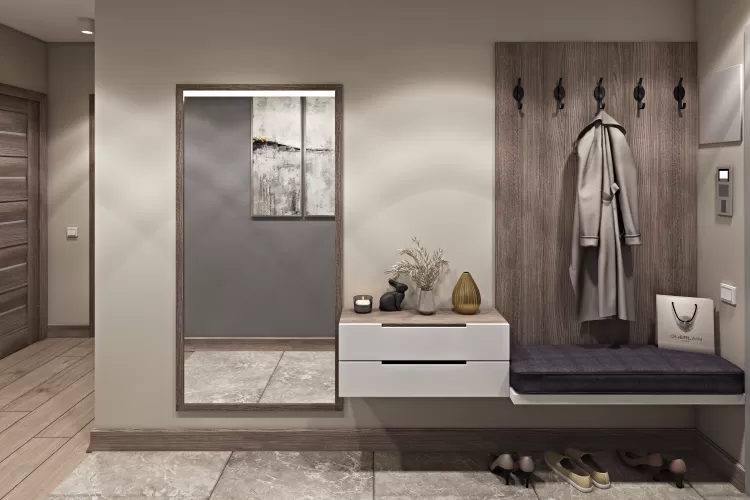 Холл - Дизайн-проект 2-кімнатної квартири, 44 м.кв - студія дизайну Interior12