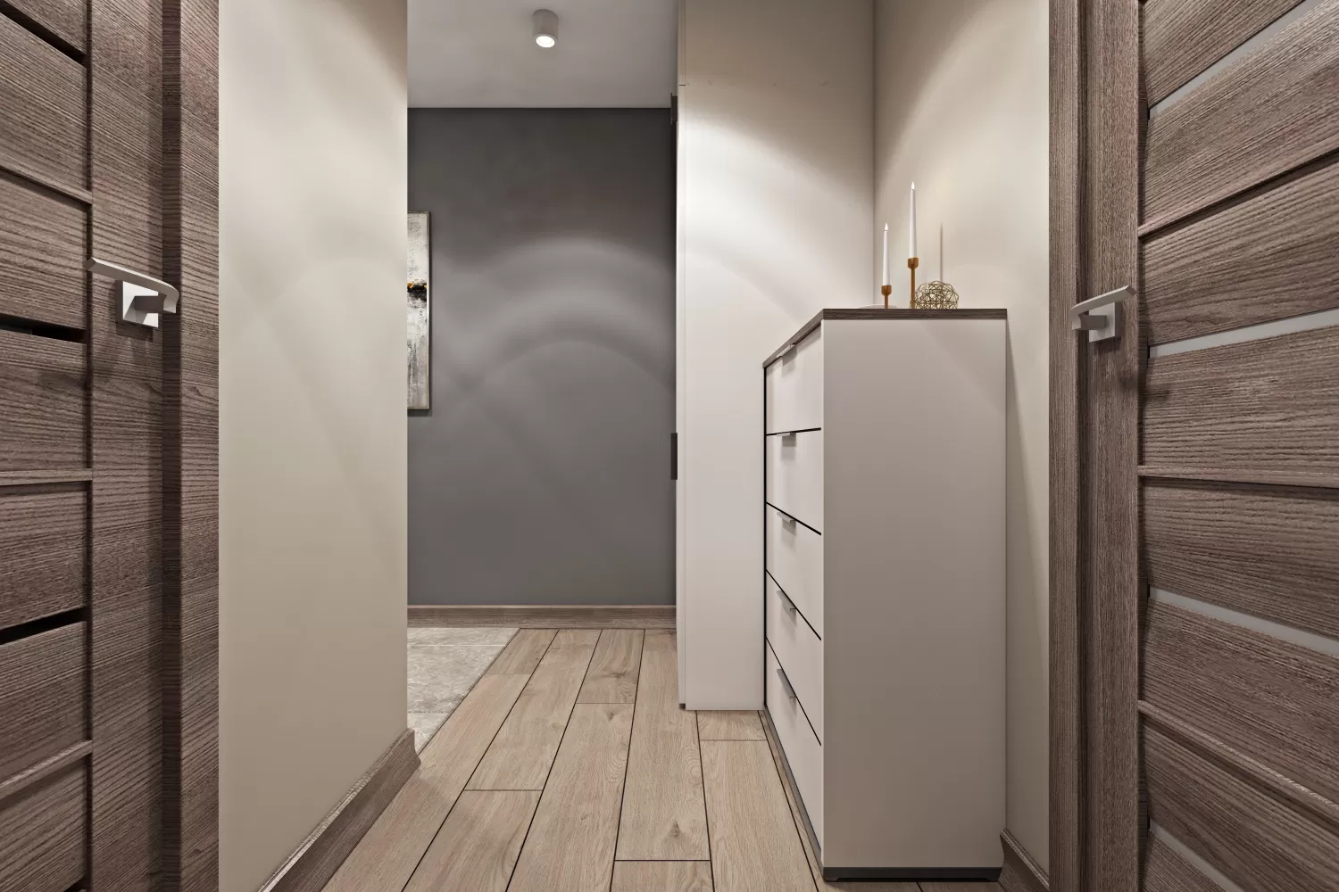 Холл — Дизайн-проект 2-комнатной квартиры, 44 м.кв — студия дизайна  Interior12 